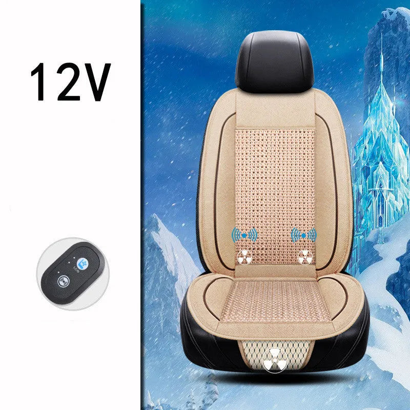 60cm square car ventilation seat cushion with massage function in black colour