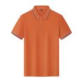 Solona men's bright red short sleeve ice-feel work polo shirt on a hanger