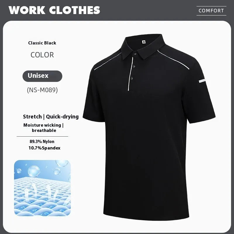 Men's short-sleeved polo shirt in a solid colour with a regular fit and side slit detail.