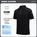 Men's short-sleeved polo shirt in a solid colour with a regular fit and side slit detail.