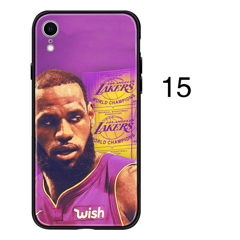 Silicone phone case for Apple iPhone models in European and American style designs