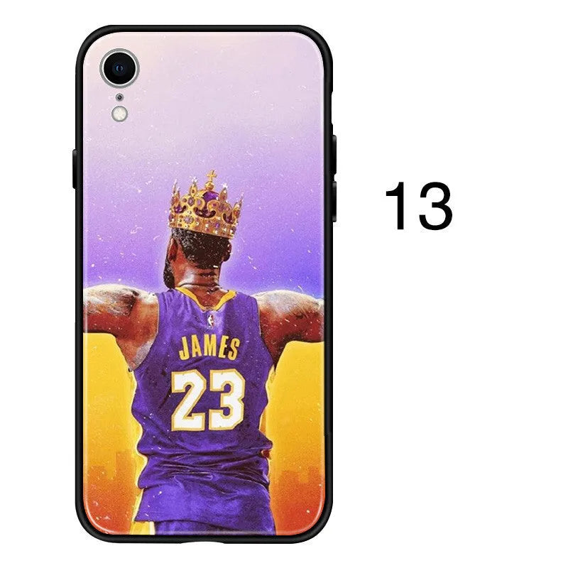 Silicone phone case for Apple iPhone models in European and American style designs