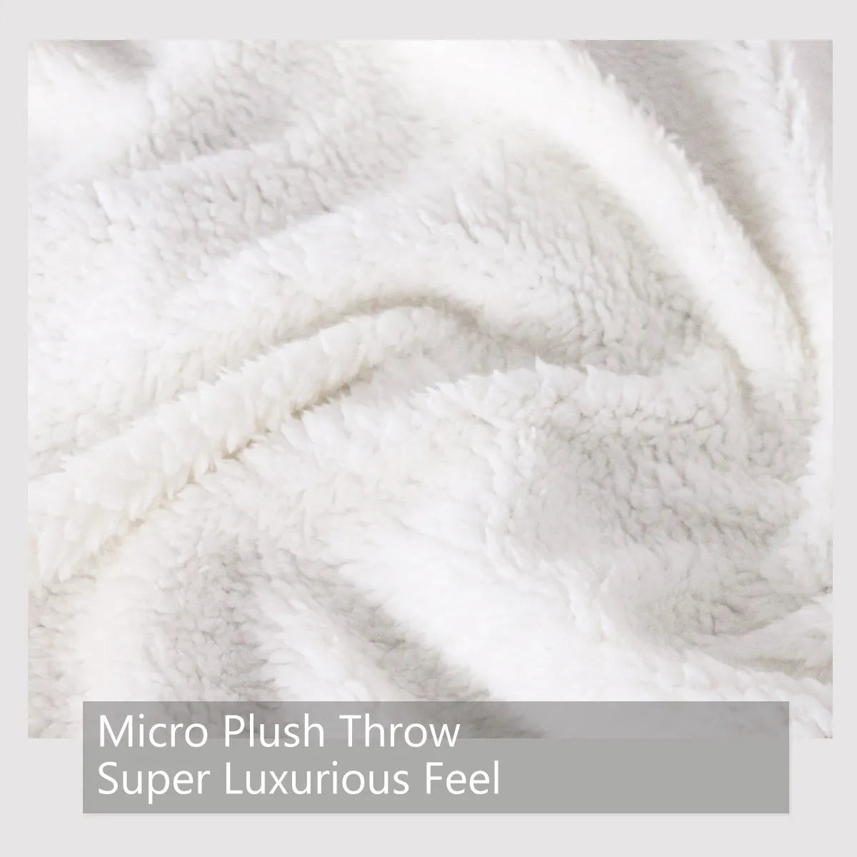 Brown Sherpa fleece blanket, 150x200cm, soft warm throw with hemmed edges for couch, daybed, or nursery