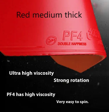 Fast Attack Sticky Classic-50 table tennis racket with red or black anti-rubber in thick or medium thick sponge options.