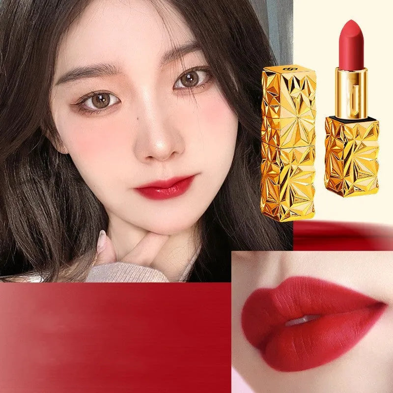 Velvet Soft Fog Lipstick 3.8g red matte colour lock lipstick with silky texture