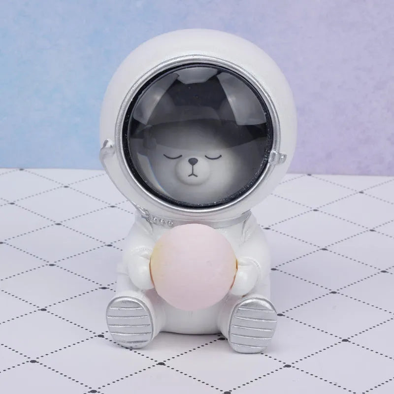 Resin animal starry sky night light with LED lighting and battery operation