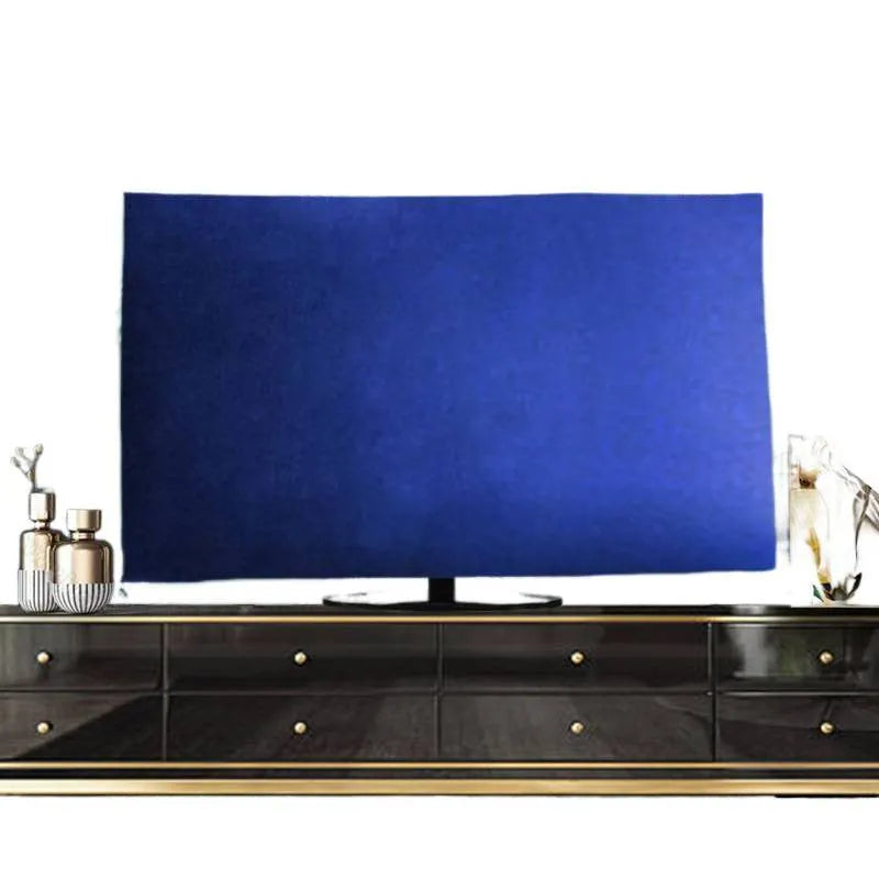 National style velvet fabric TV cover for LCD televisions in various sizes and colours.