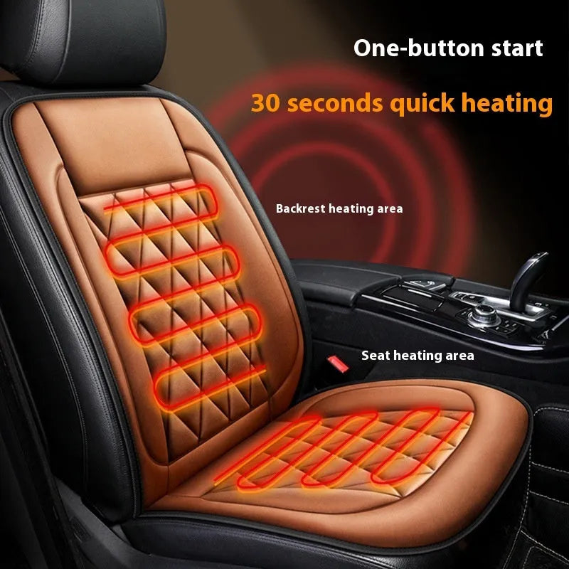 Winter solid colour car plush warm cushion in black with synthetic fibre filler