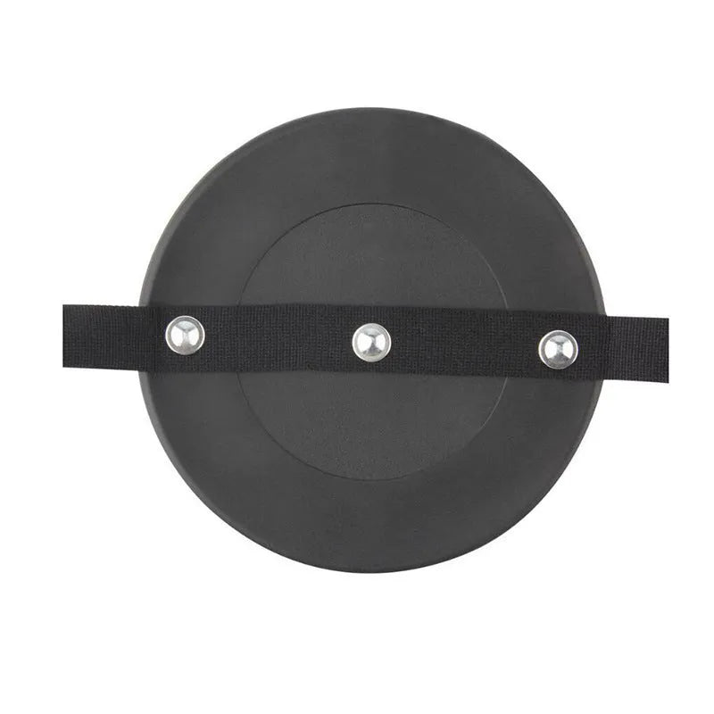Black baby safety seat rearview mirror with 17cm circular glass mounted on square ABS chassis