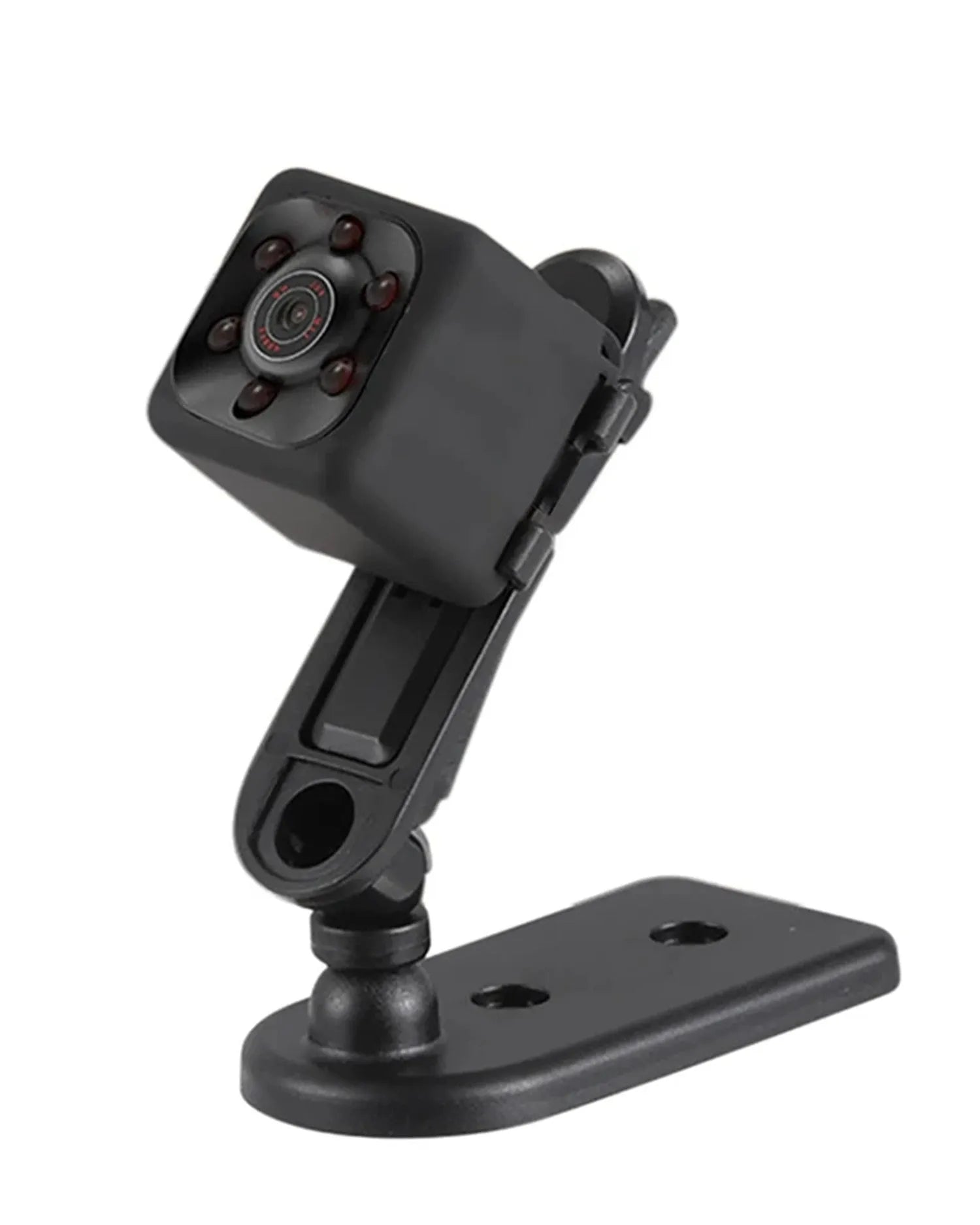 Black mini USB night vision camera showing lens and 80cm connection cable.