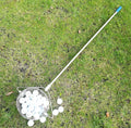 304 stainless steel golf ball picker with metallic finish for retrieving balls