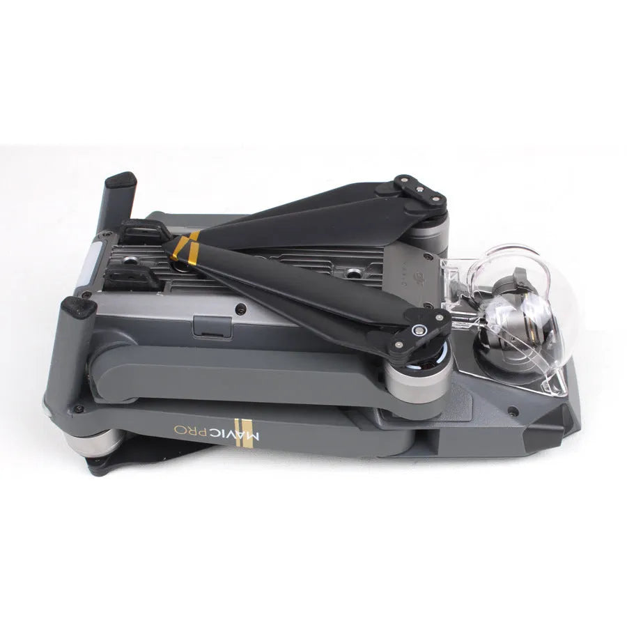 Transparent DJI Mavic gimbal protective cover, 6 x 6 x 8 cm packing size, clear drone camera guard.