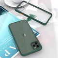 Frosted TPU protective back cover for iPhone 11 with scratch-resistant PC layer and corner airbags