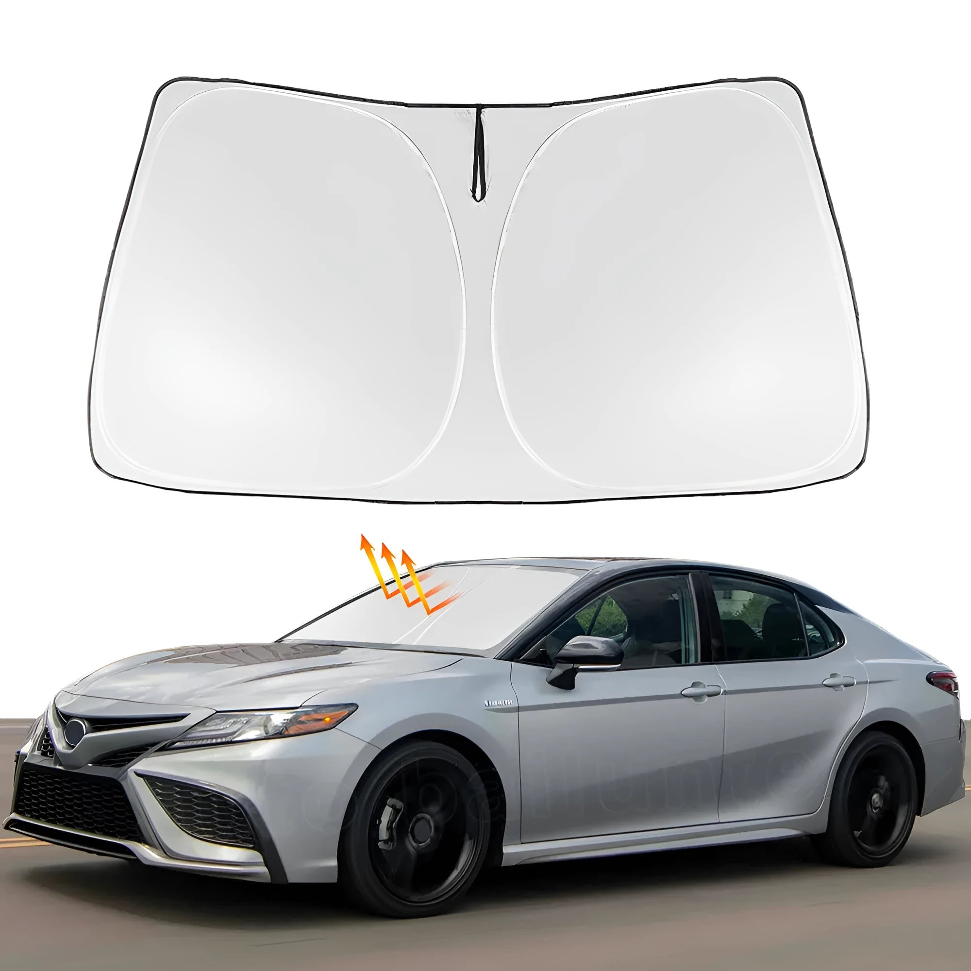 Toyota NOAH XOVY 90 series car front windshield sunshade cover with reflective silver tape