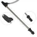 Ceramic rust removal nozzle with stainless steel handle for Karcher pressure washers.