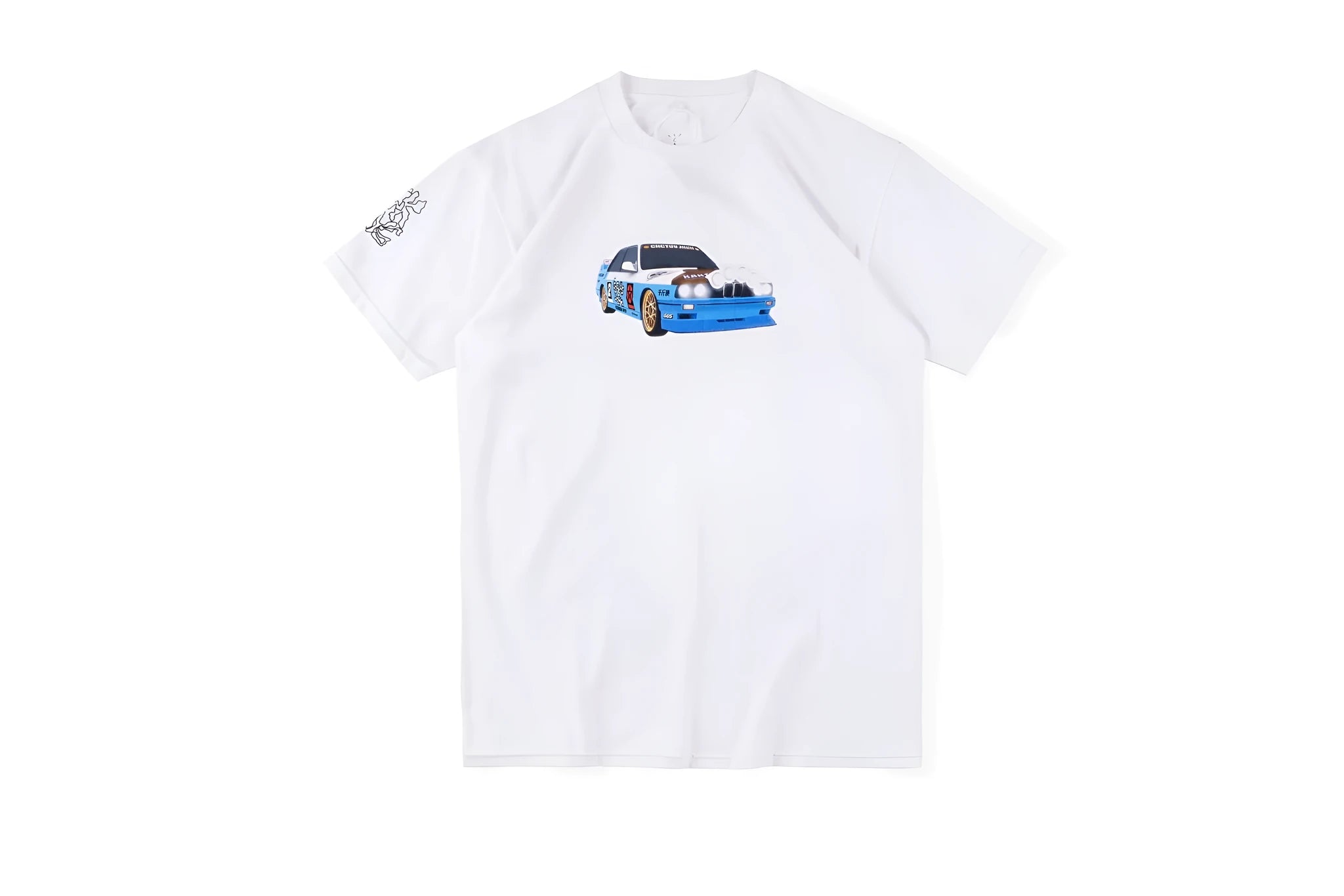 Hip-hop trend cotton T-shirt for men and women animal print casual top black colour