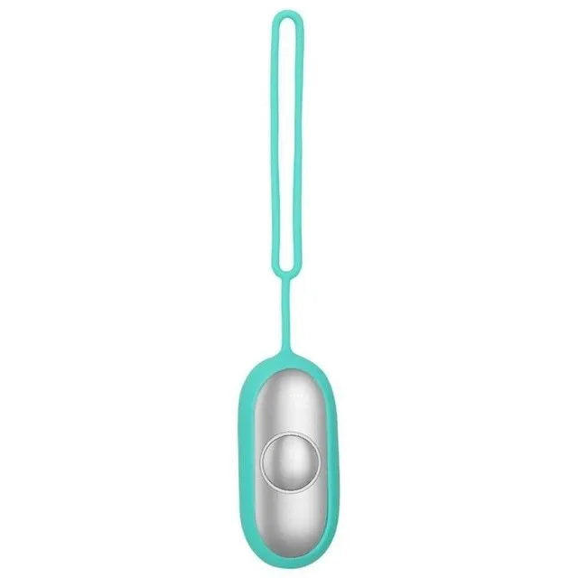 Hand-held micro-current sleep aid device with round button and USB charging port