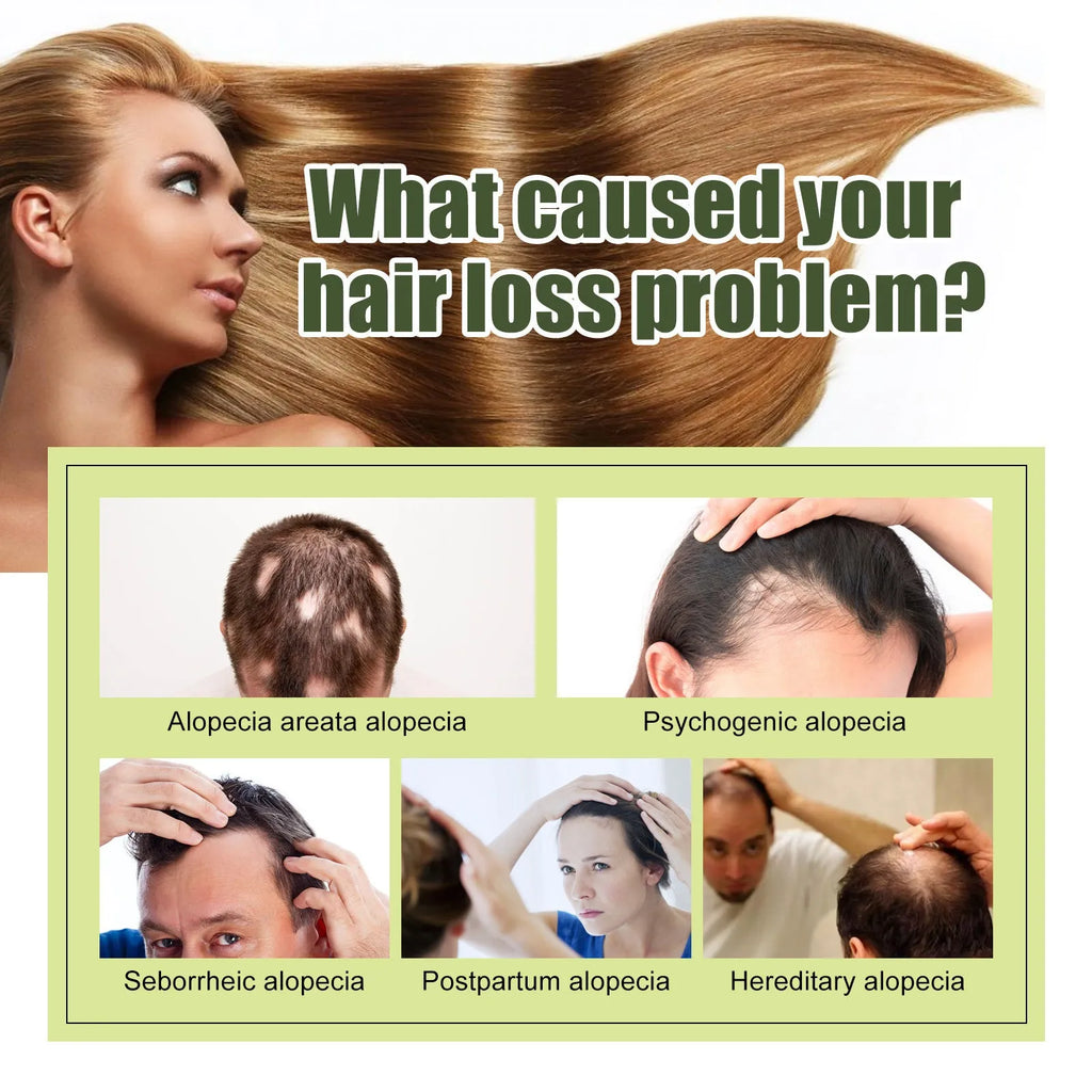 60ml bottle of anti-fall repair hair essential oil for dry damaged hair