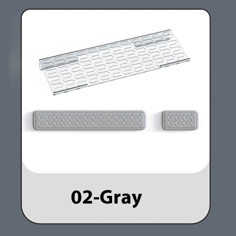 Double-sided keyboard and mouse pad with memory foam wrist support in assorted colours