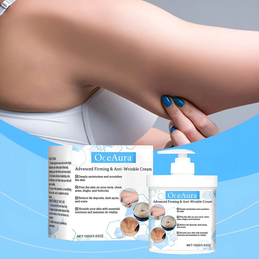 100g jar of body moisturiser cream with glycerin and hyaluronic acid.