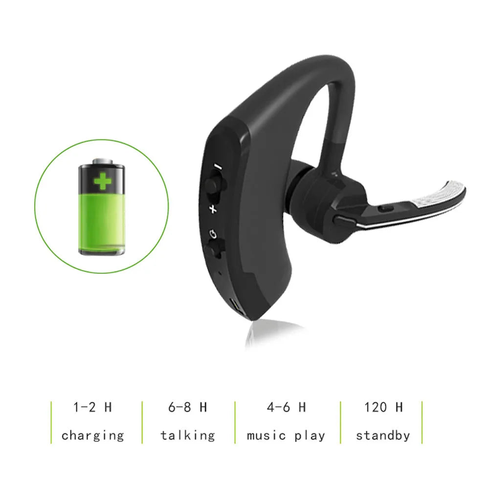 V9 Business Bluetooth headset with ergonomic design and microphone for hands-free calls
