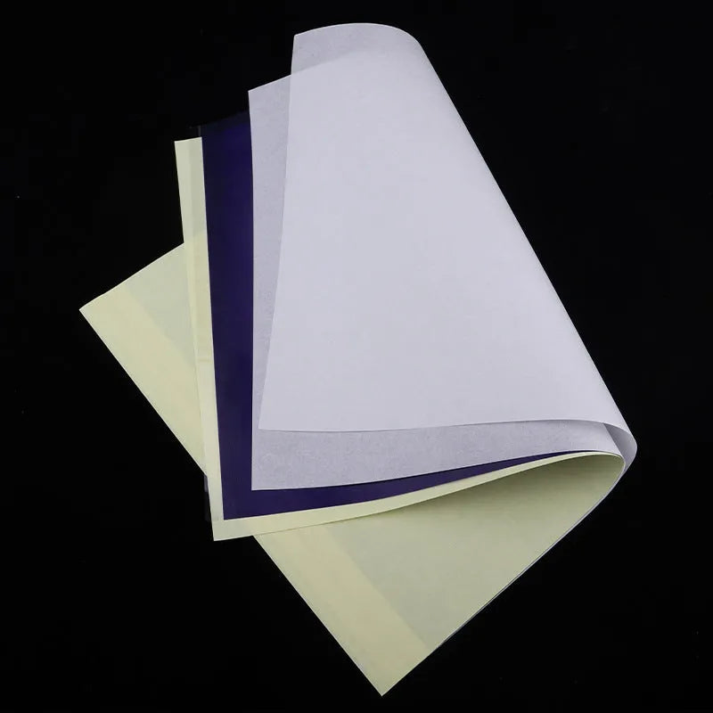 A4 quadruple copy tattoo transfer paper pack for hand drawing and machine stencils