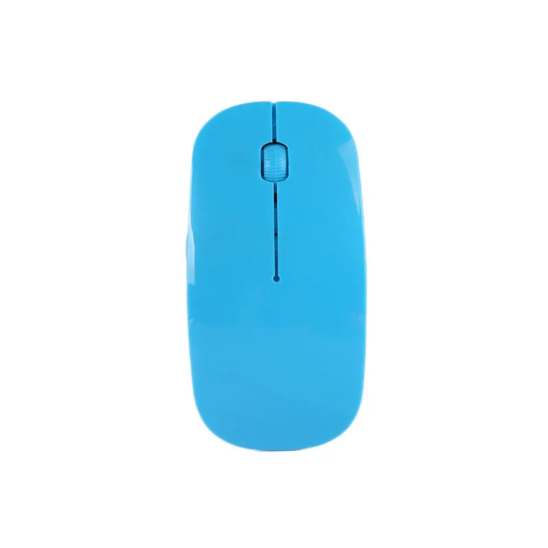 Ultra-thin wireless computer mouse in multiple colours with USB receiver