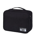 Cationic fabric digital accessories storage bag in multiple colours for cable organisation