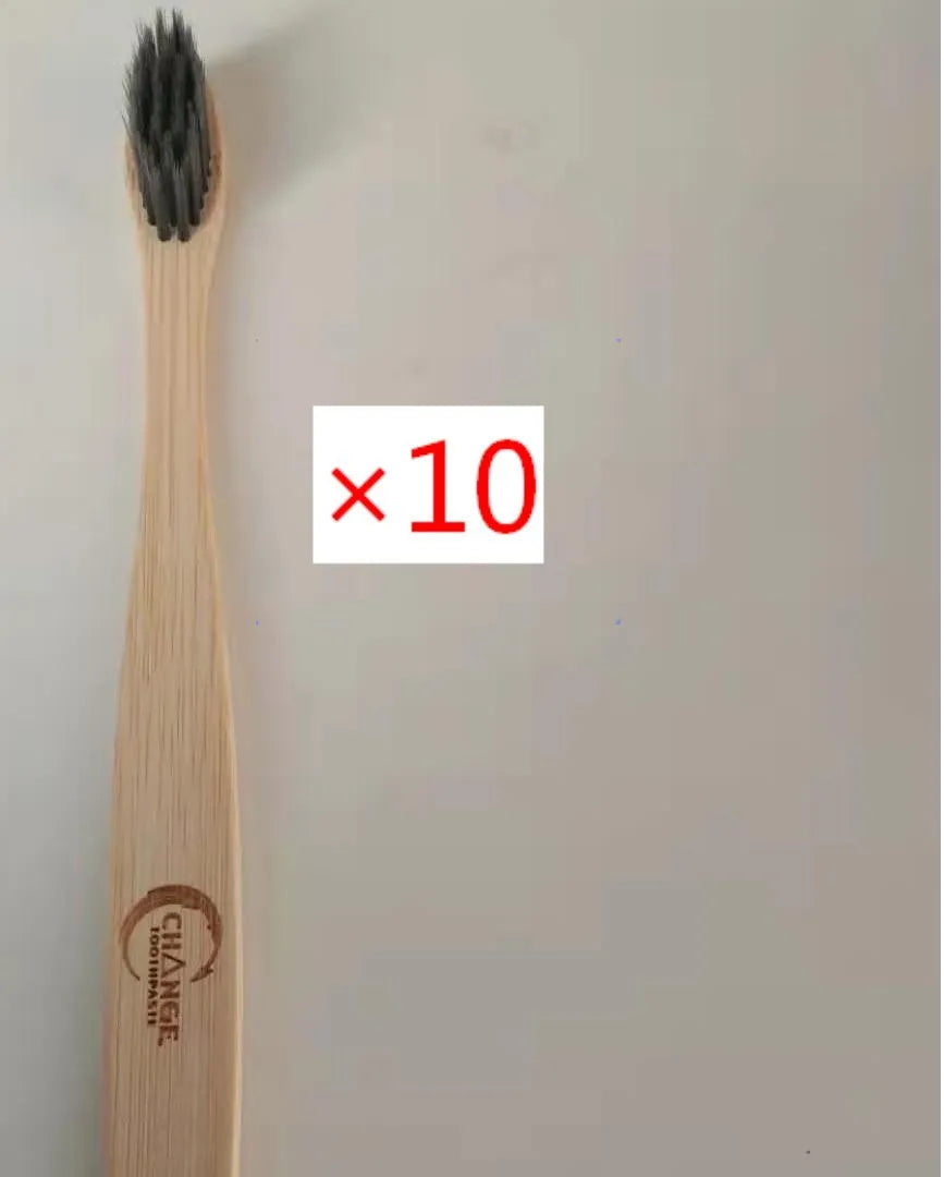 Eco friendly bamboo soft fibre toothbrush with biodegradable handle for adults