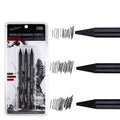 Set of six graphite sketching pencils with grades labelled HB, 2B, 4B, 6B, 8B, and EE.