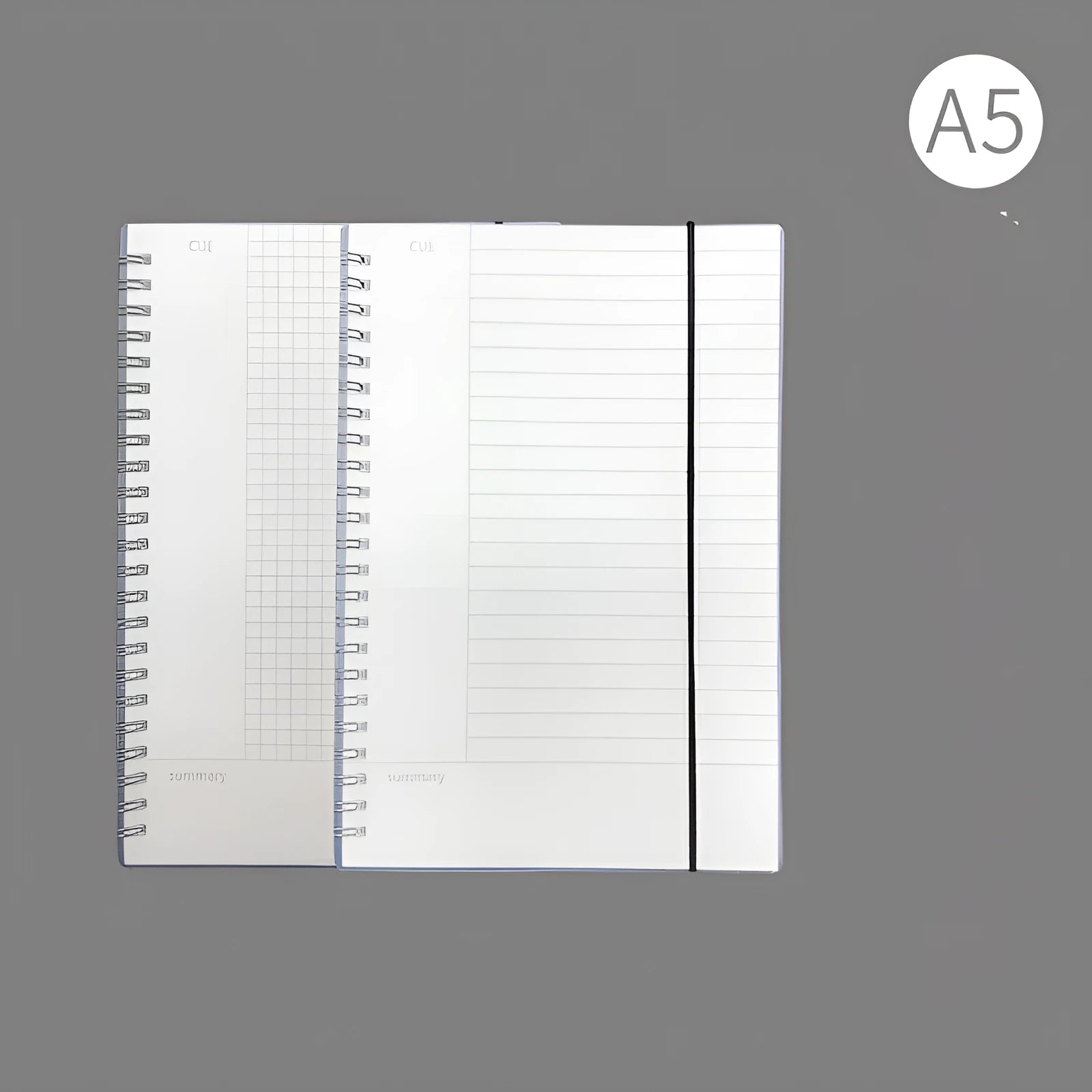 A4 hard cover notebook with PP material and choice of grid, line, or lattice ruling patterns