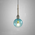 Glass bar counter chandelier with macarons candy design and adjustable height