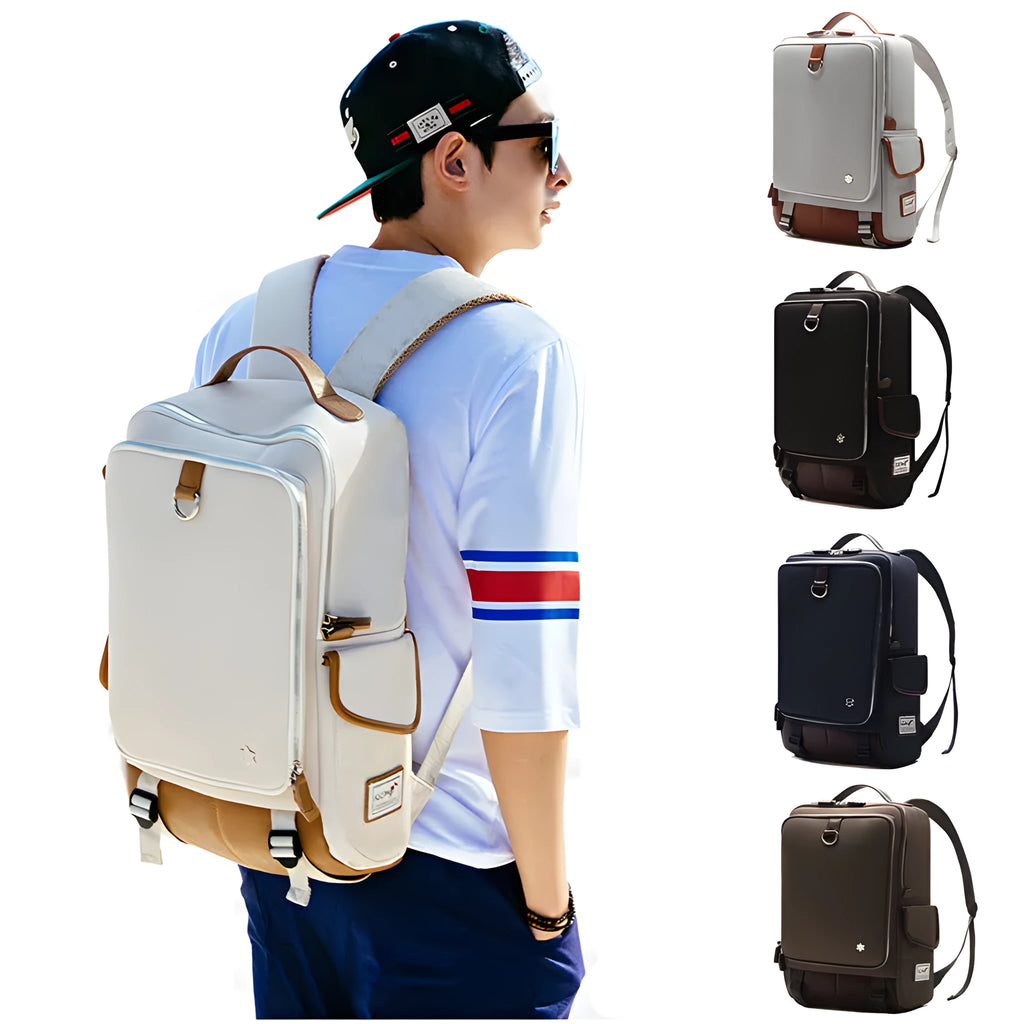 Men's Oxford cloth backpack with modern Korean design in seven colour options