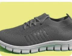 Women's casual flat shoes with breathable mesh knit upper and low EVA sole in multiple colour options