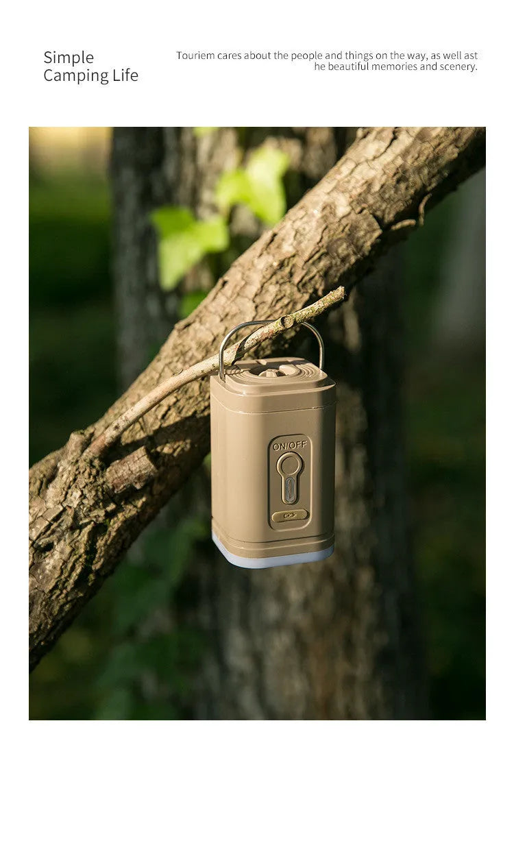 Mini electric air pump for camping mats in khaki, black, light bean green, or gray colour options