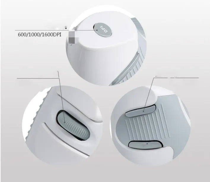 Black M618 wireless vertical ergonomic mouse on a desk, showing its contoured shape and button layout.