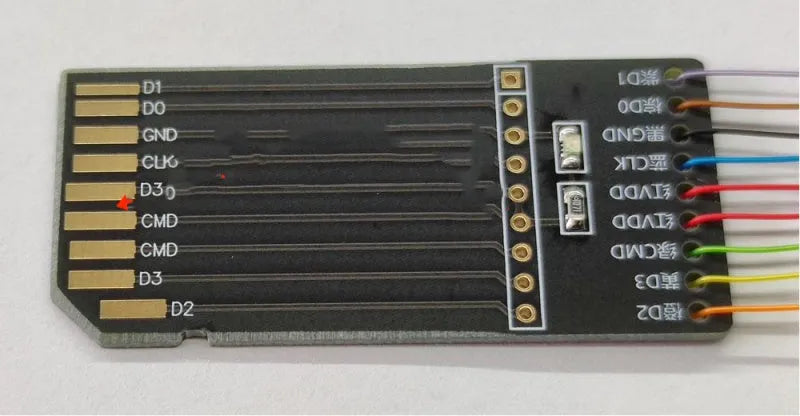 EMMC read and write tool for car audio host maintenance on European vehicles.