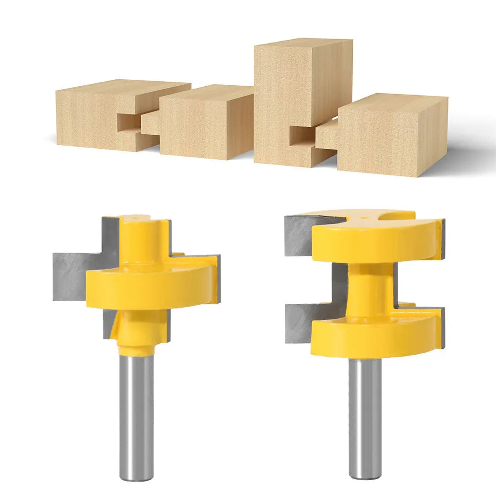 T-slot milling cutter woodworking tenon cutter hard alloy yellow 30mm blade 8mm shank