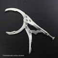 45 steel adjustable oil filter wrench showing clamp mechanism and 50-110mm range markings