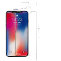 Tempered glass screen protector for iPhone X to 13 Pro Max, high-definition anti-scratch front film