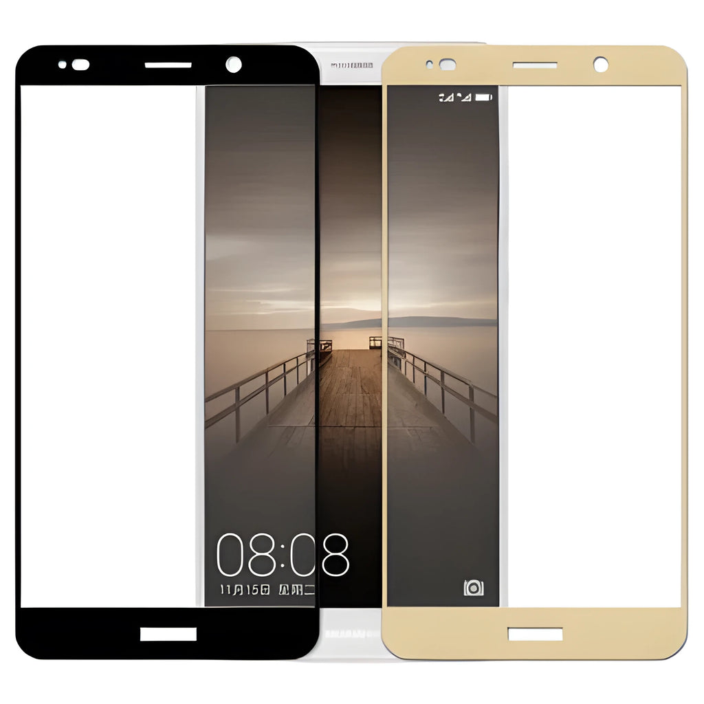 HUAWEI Mate10 full coverage toughened glass screen protector in black, gold and white options