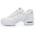 Modern women white mesh dancing shoes with polyurethane sole for dance sports