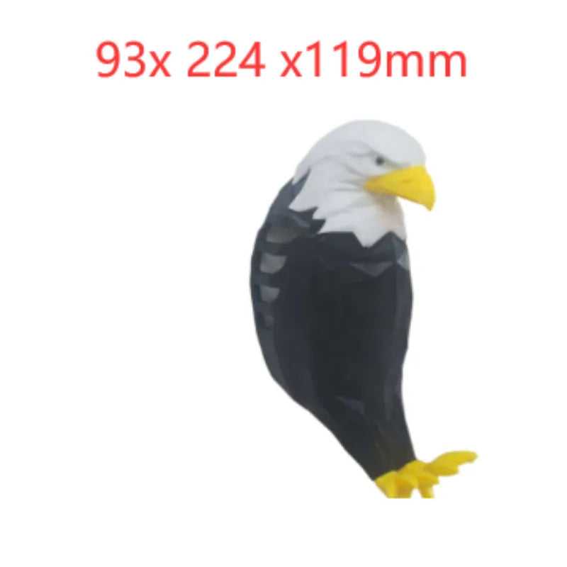 3D printed eagle silhouette wall lamp projecting animal shadows on wall