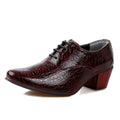 Men's pointed toe casual shoes with PU vamp and rubber sole in black, navy blue, red or white