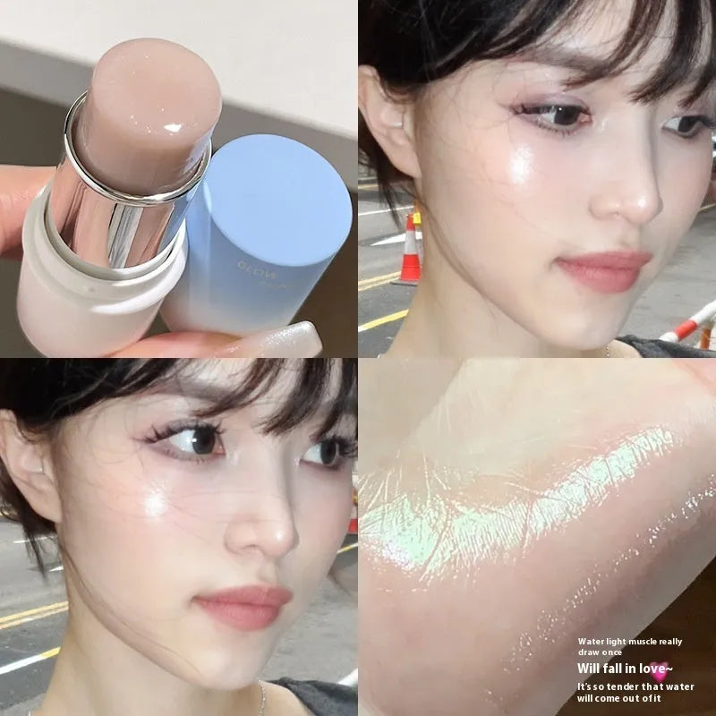 Fake Plain Face Water Light Facial Repair Highlighter compact in 6g size