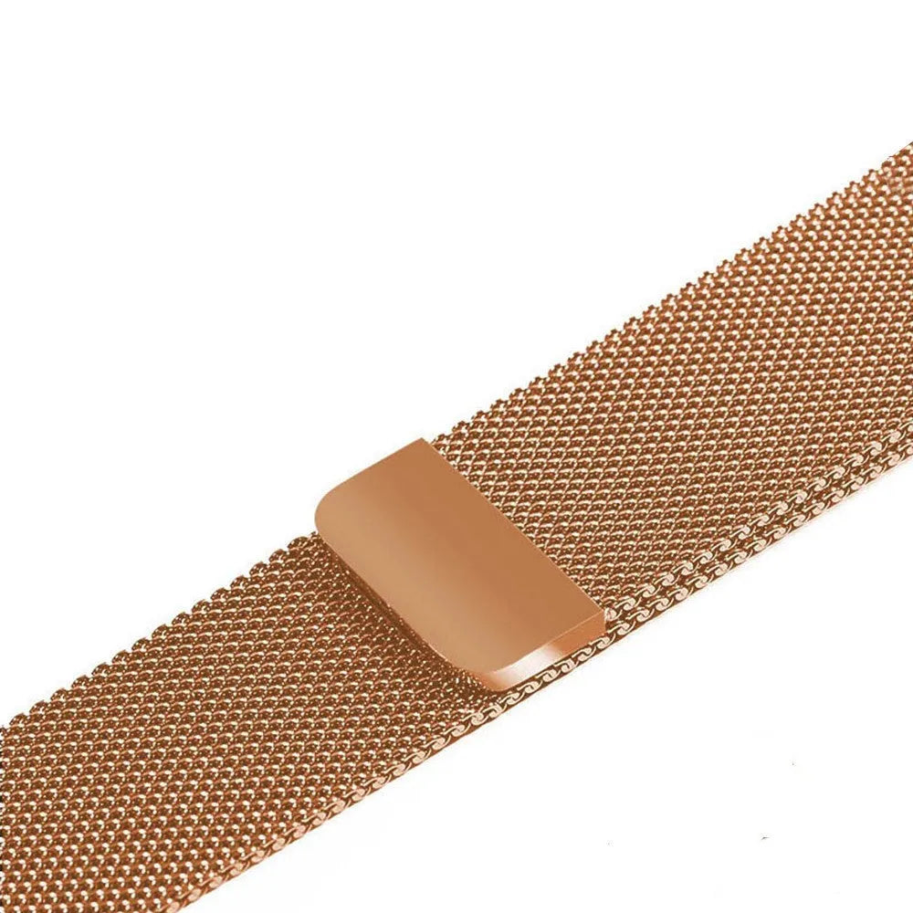 Stainless steel watch strap in silver colour compatible with 38mm and 42mm watches