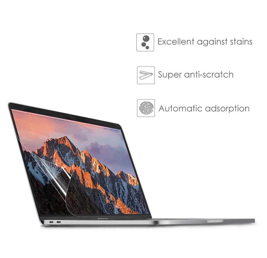 Matte screen protector for 13-inch MacBook Pro with anti-scratch 4H protection and installation tools