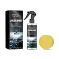 Car interior refurbishment cleaner kit showing 100ml bottle and sponge applicator for dashboard and upholstery cleaning