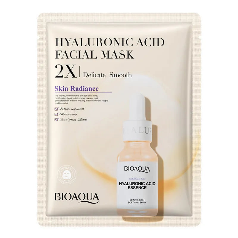 Collagen and hyaluronic acid face sheet mask set with 30g gel formula
