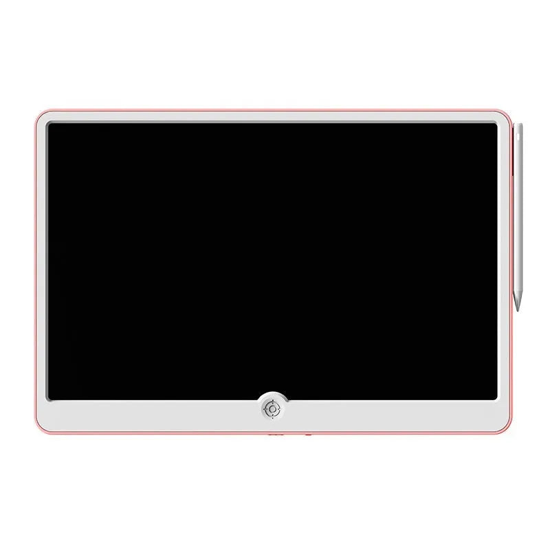 19-inch LCD rechargeable drawing board for children in blue and white colour.